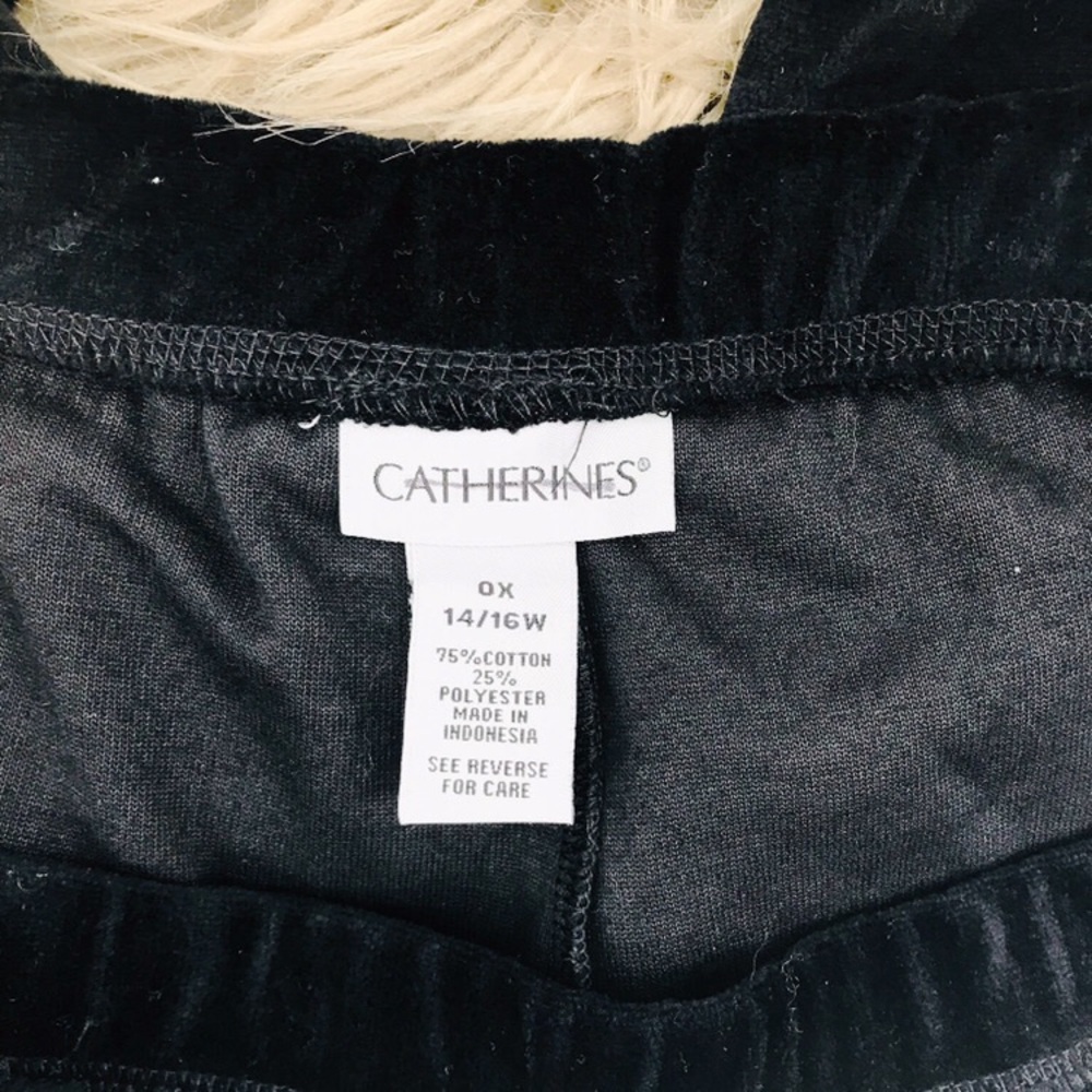โจHPโจ Catherines Stretch Velour Lounge Pants 0X - Picture 6 of 8